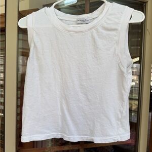 Michael Stars White Tank Top Casual Essential